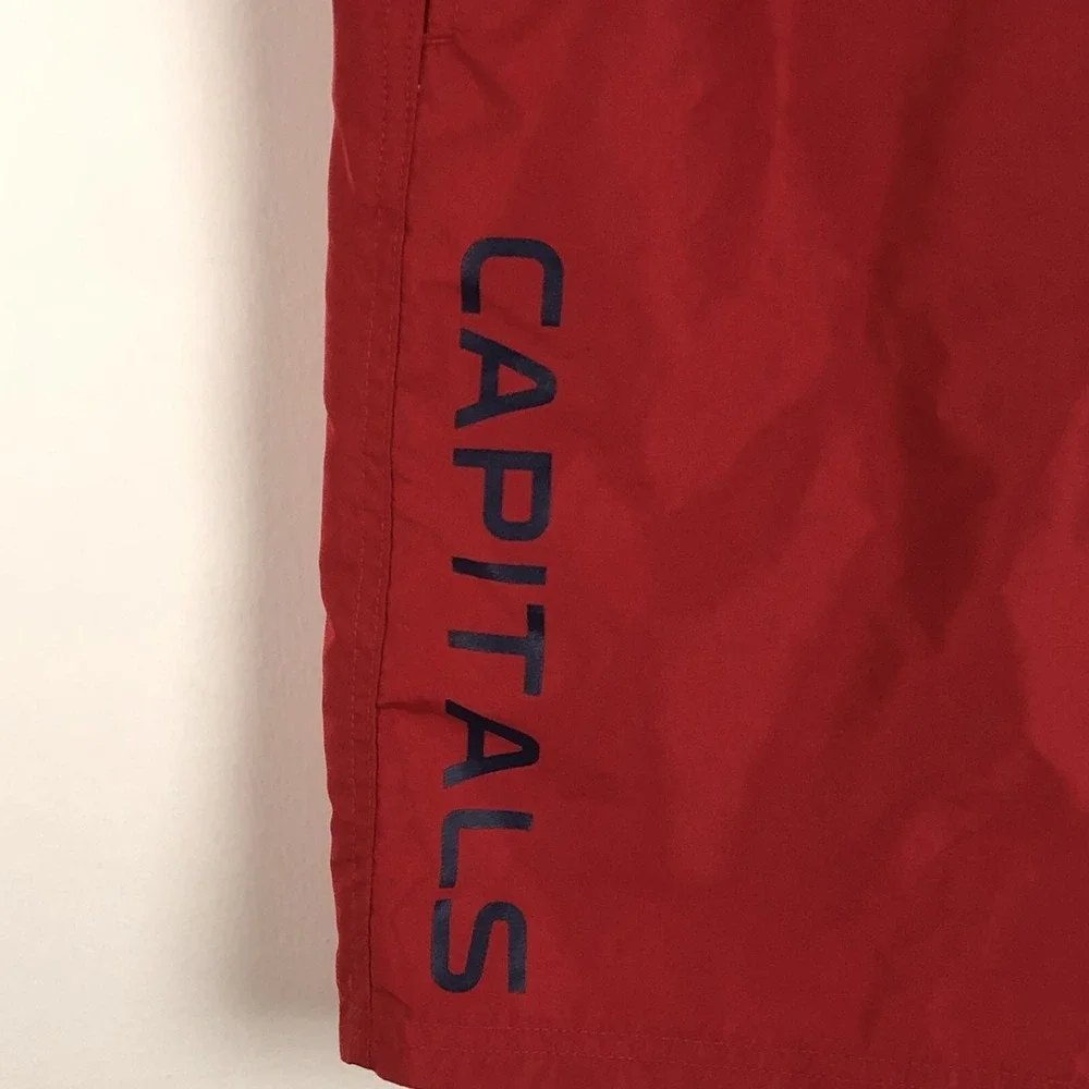 Washington Capitals G-III NHL Swim Trunks Board Shorts Mens Red Navy White Sz L
